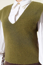 Weicher Pullover mit V-Ausschnitt Pullover
