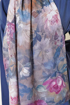 Watercolor Flower Desen Şal