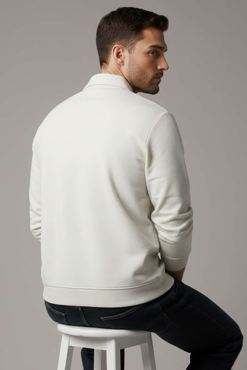 Yaka Change Yazılı Erkek Sweatshirt