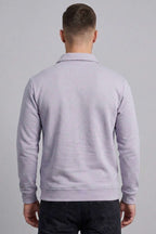 Yaka Change Yazılı Erkek Sweatshirt Gri