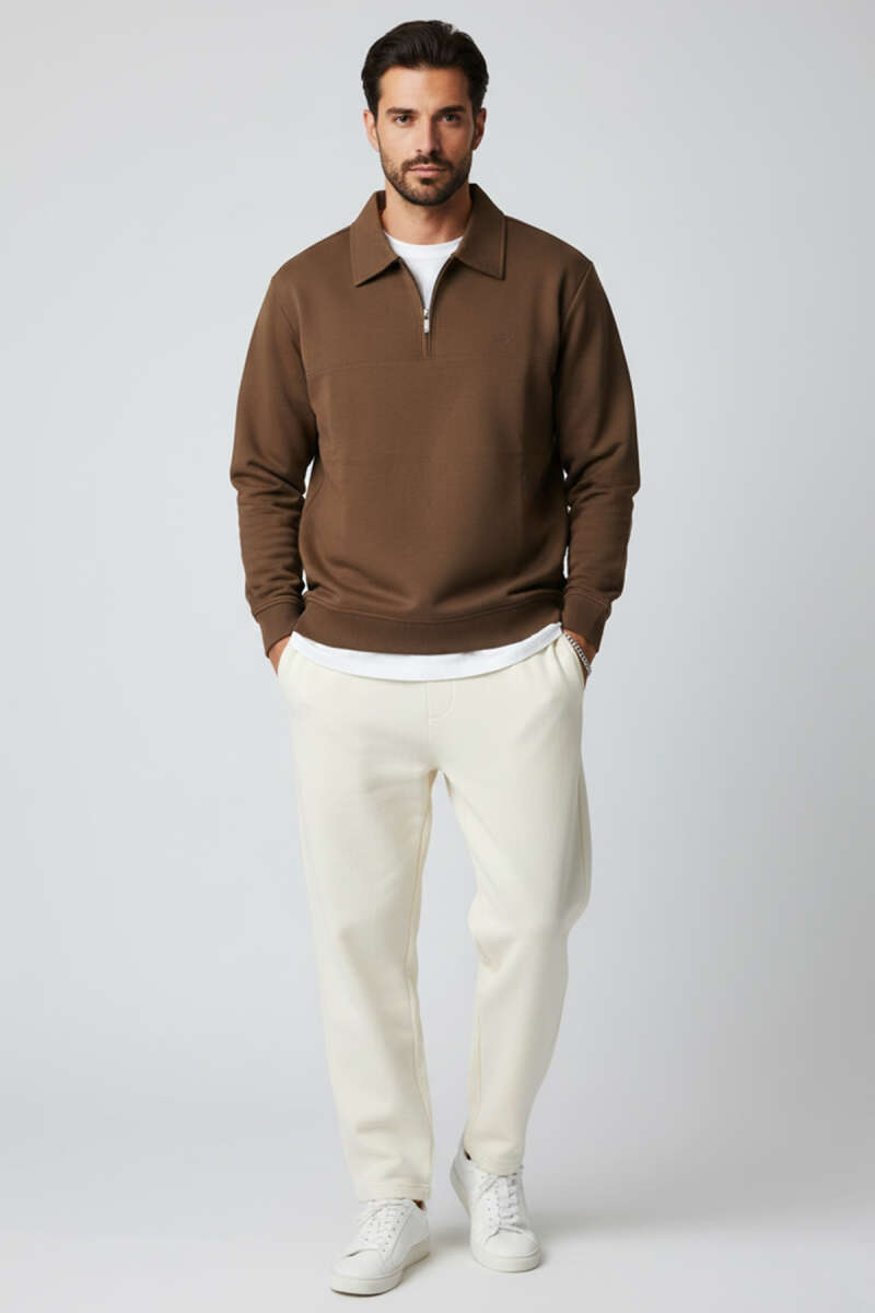 Yaka Change Yazılı Erkek Sweatshirt