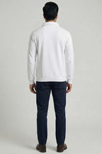 Yaka Detaylı Fermuarlı Erkek Sweatshirt