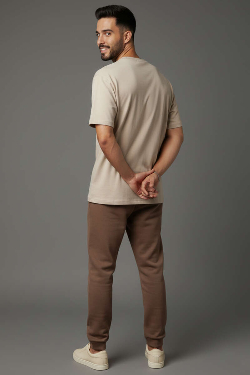 Yaka Enjeksiyon Baskılı Erkek T-shirt