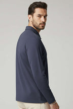 Yaka Fermuarlı Basic Erkek Sweatshirt