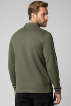 Yaka Fermuarlı Basic Erkek Sweatshirt