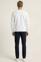 Yaka Yazılı Erkek Sweatshirt
