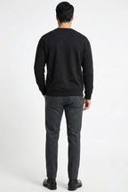 Yaka Yazılı Erkek Sweatshirt