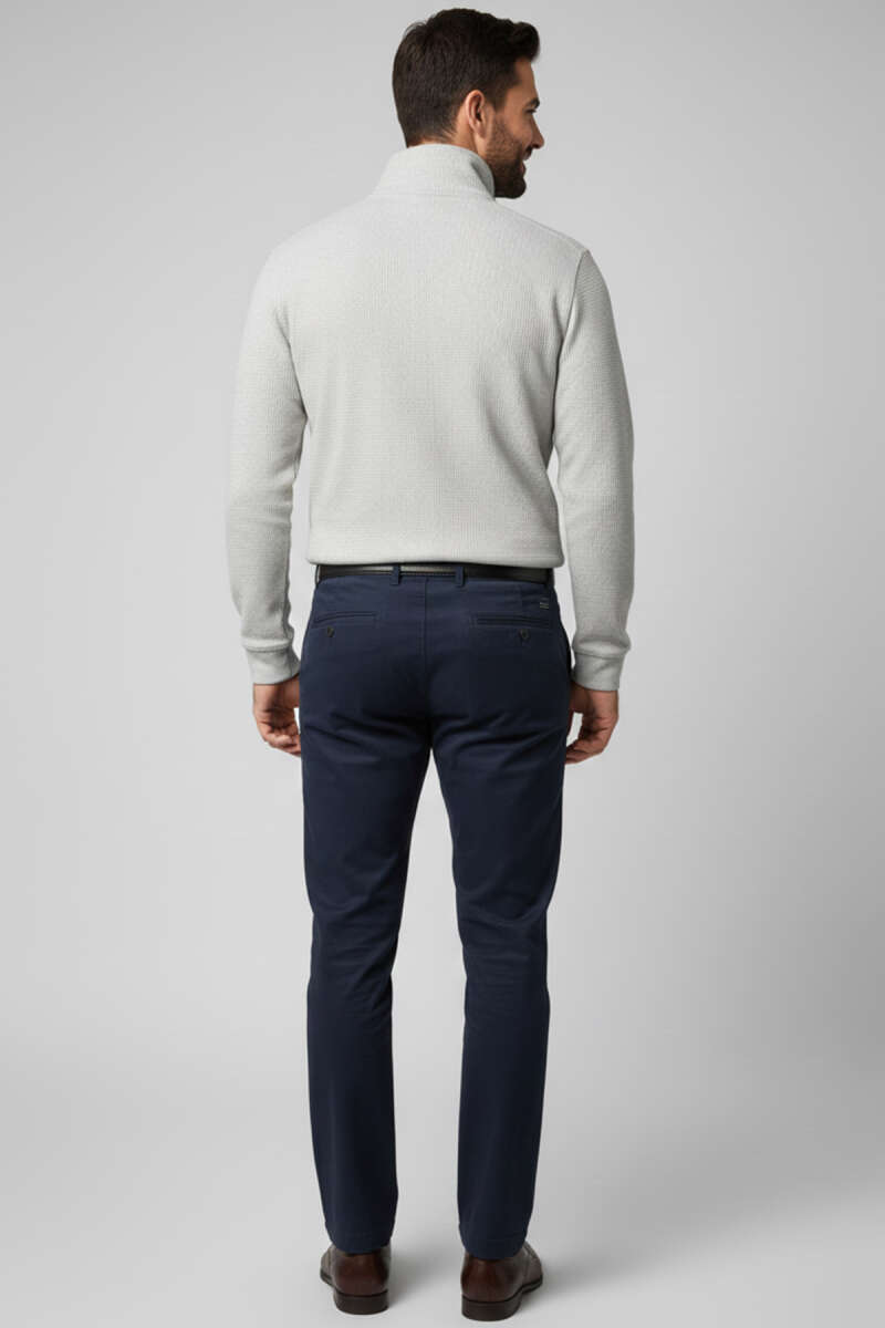 Yaka Yazılı Fermuarlı Erkek Sweatshirt Gri