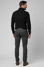 Yaka Yazılı Fermuarlı Erkek Sweatshirt Siyah