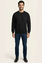 Yaka Yazılı Ribanalı Erkek Sweatshirt