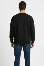 Yaka Yazılı Ribanalı Erkek Sweatshirt