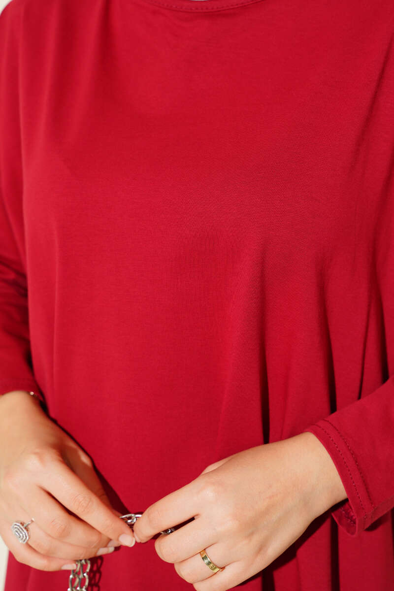Yan Yırtmaçlı Basic Tunik