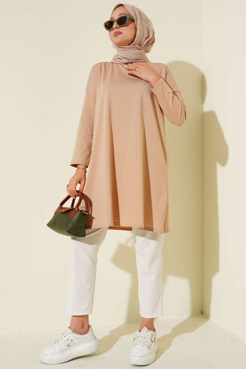 Yan Yırtmaçlı Basic Tunik