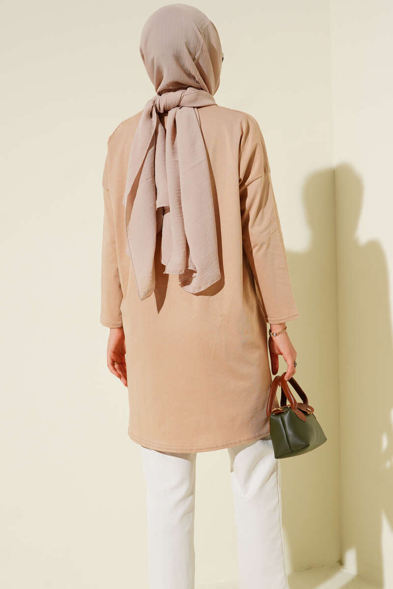Yan Yırtmaçlı Basic Tunik