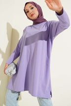 Yan Yırtmaçlı Basic Tunik