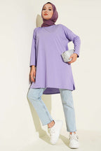 Yan Yırtmaçlı Basic Tunik