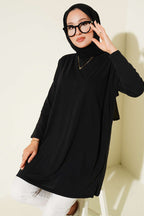 Yan Yırtmaçlı Basic Tunik