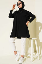 Yan Yırtmaçlı Basic Tunik
