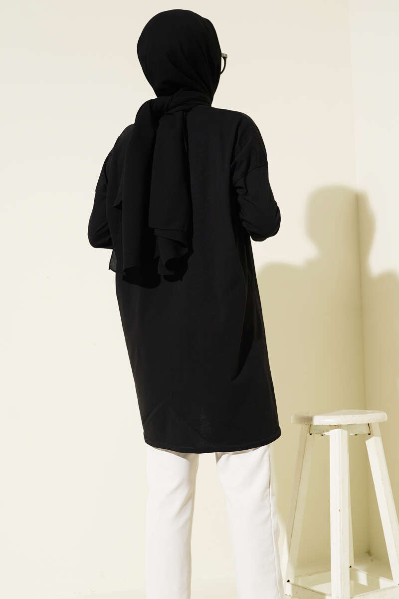 Yan Yırtmaçlı Basic Tunik