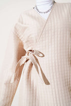 Yandan Bağlamalı Kapitone Kimono