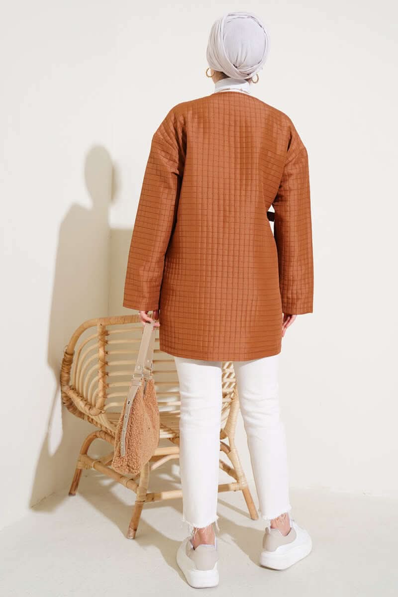 Yandan Bağlamalı Kapitone Kimono