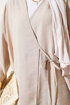 Yandan İp Bağcıklı Kimono İkili Takım