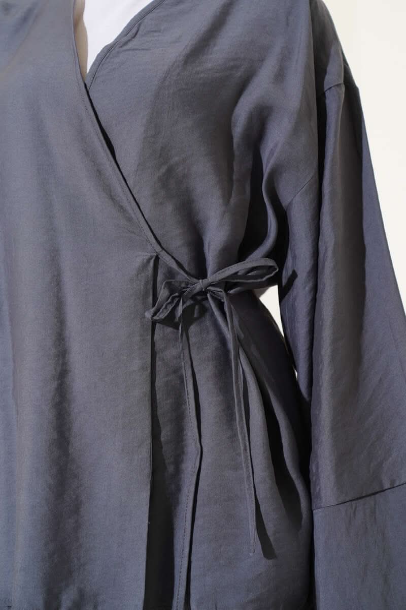 Yandan İp Bağcıklı Kimono İkili Takım