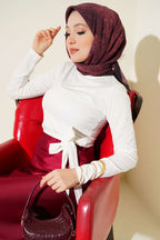 Yanı Bağlamalı Sandy Bluz