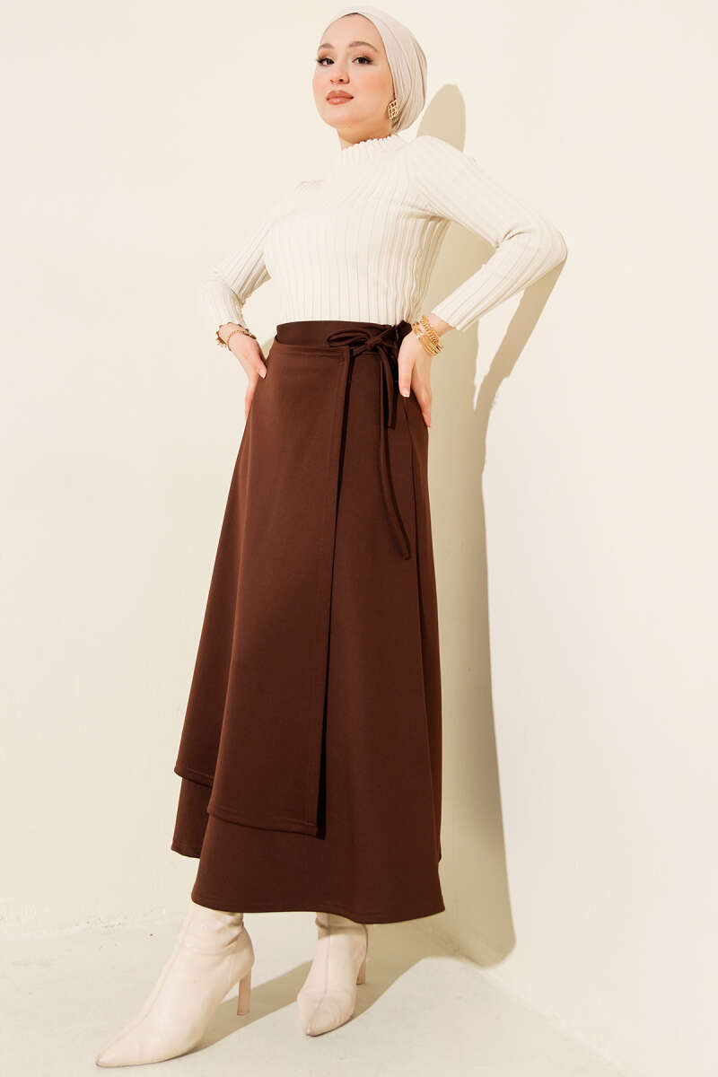 Yanı İp Bağcıklı Scuba Etek