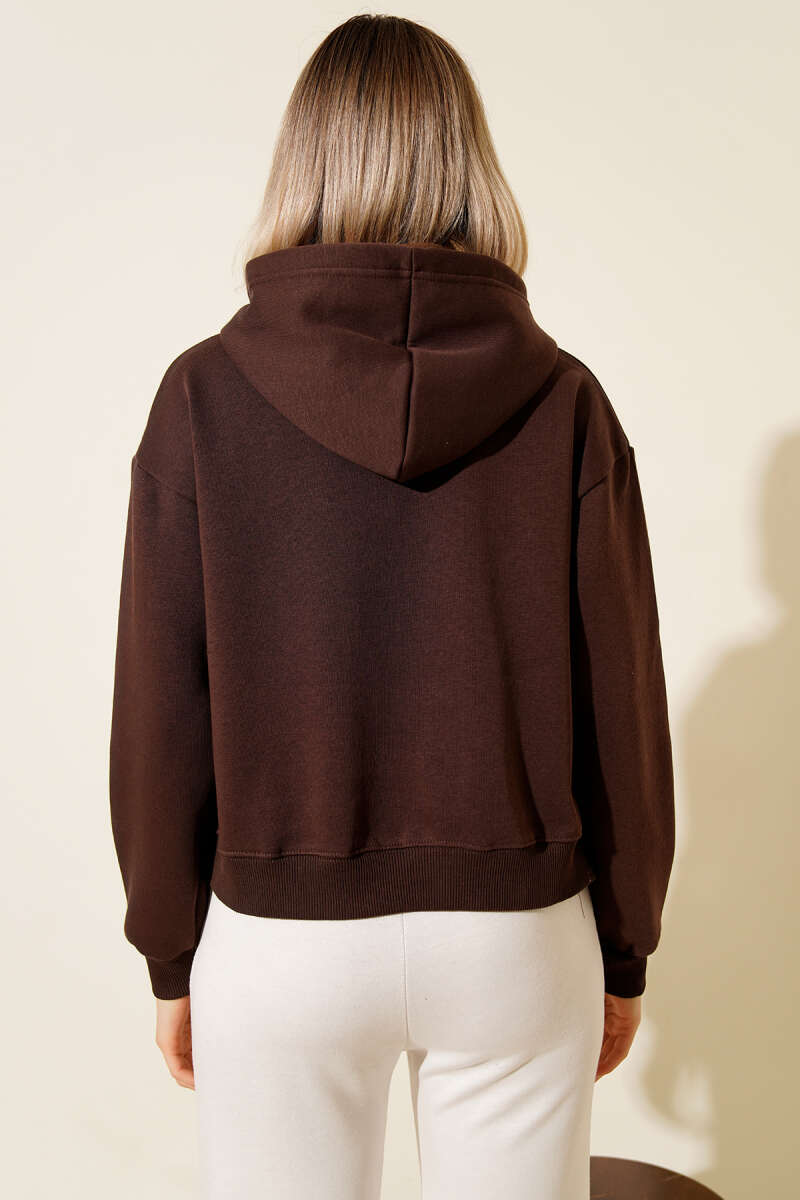 Yanları Çıtçıtlı Şardonlu Sweatshirt