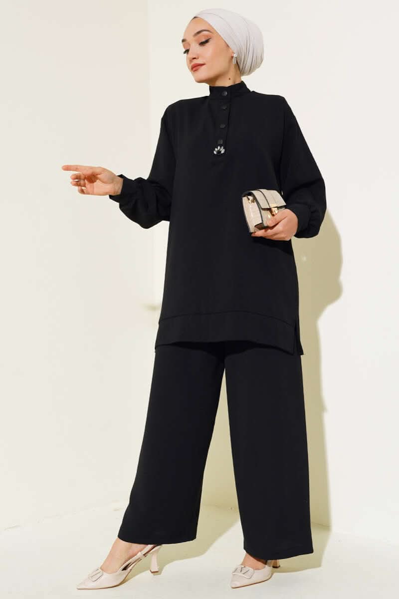 Half Snap Double Suit