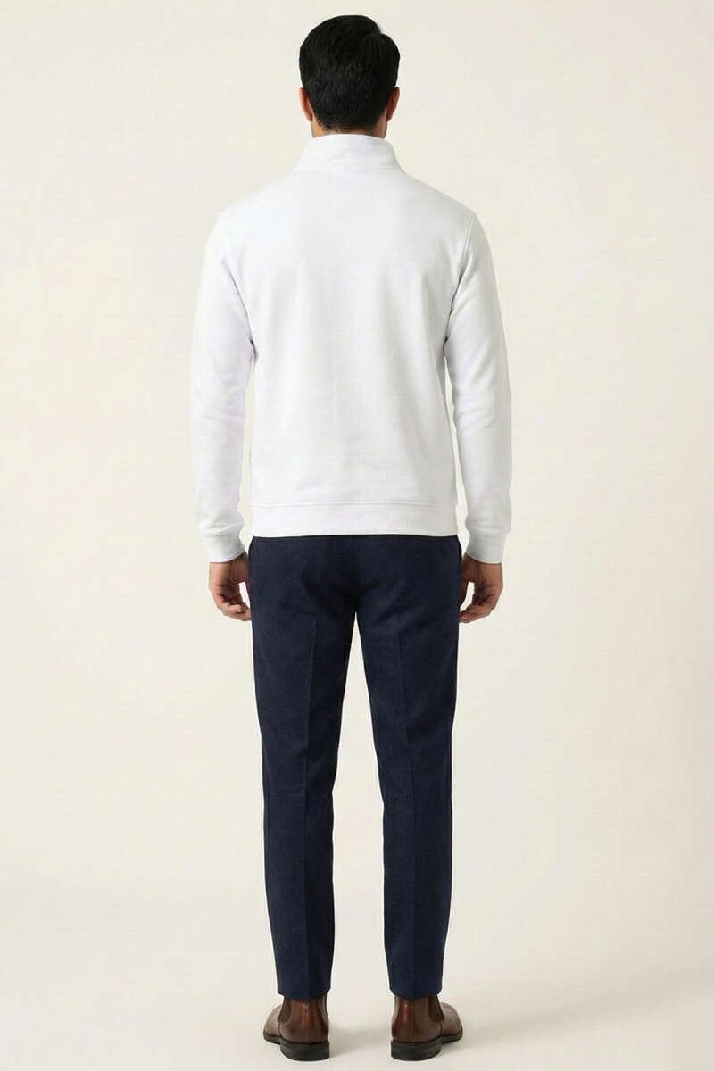 Yarım Fermuar Dik Yaka Erkek Sweatshirt