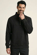 Yarım Fermuar Dik Yaka Erkek Sweatshirt