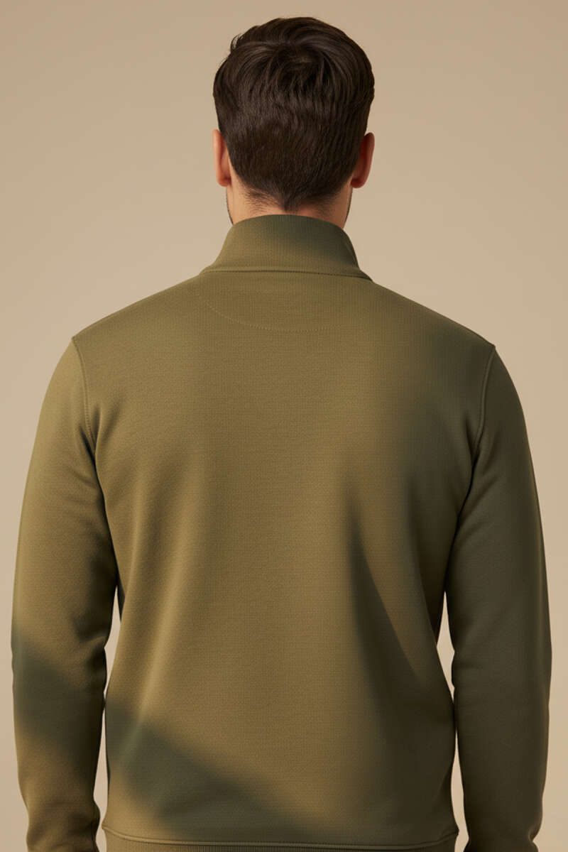 Yarım Fermuarlı Erkek Sweatshirt