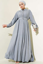Yarım Fermuarlı Mevlana Elbise