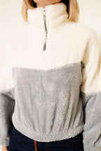 Yarım Fermuarlı Polar Sweatshirt