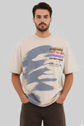 Yazı Baskılı Salaş Erkek T-shirt