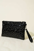 Black patent leather