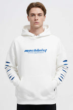 Yırtık Efektli Nakışlı Erkek Sweatshirt