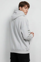 Yırtık Efektli Nakışlı Erkek Sweatshirt