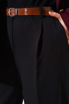Yırtmaçlı Kemerli Pantolon