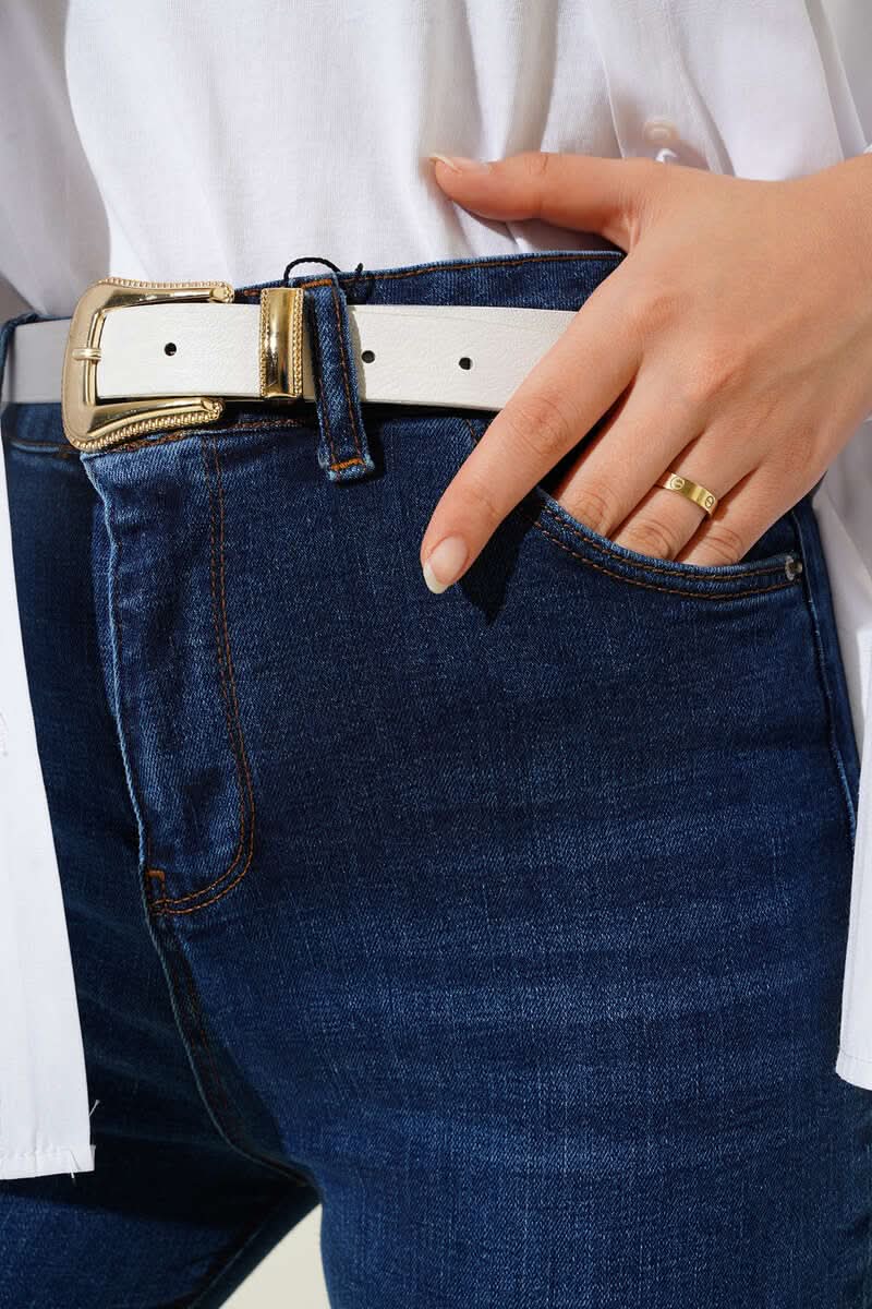 Yüksek Bel İspanyol Paça Pantolon