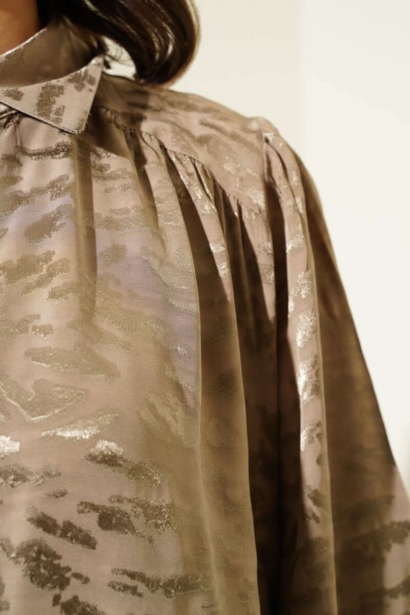 Zebra Desen Jakar Tunik İkili Takım