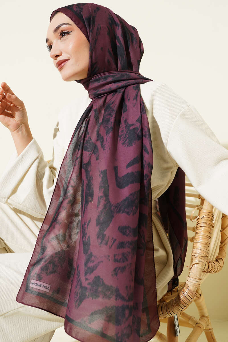 Zebra Desen Şal