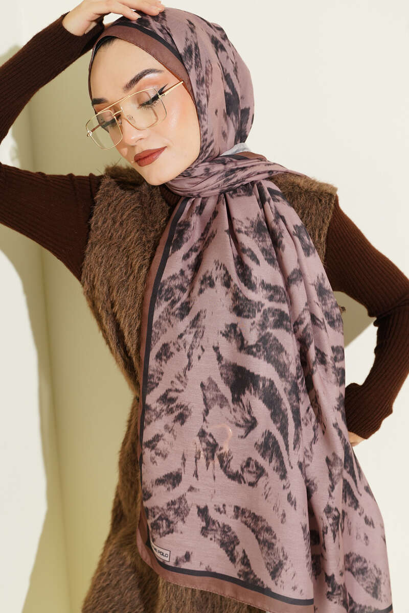 Zebra Desen Şal