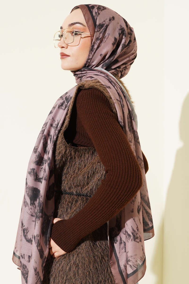 Zebra Desen Şal