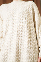 Zigzag Örgü Triko Tunik