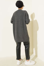 Zigzag Örgü Triko Tunik